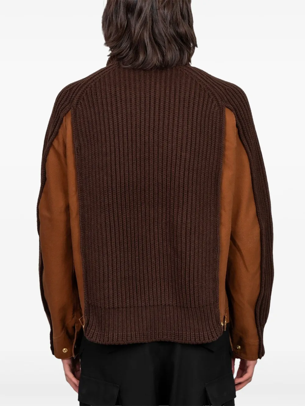 sacai Jack met lange mouwen Bruin