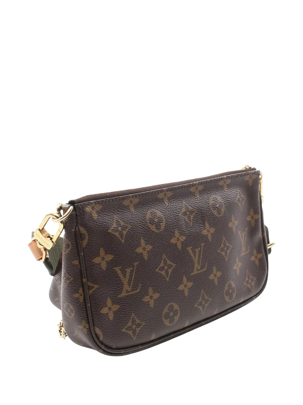 Pre-owned Louis Vuitton 2021-2025 Monogram Multi Pochette Accessoires Satchel In Brown