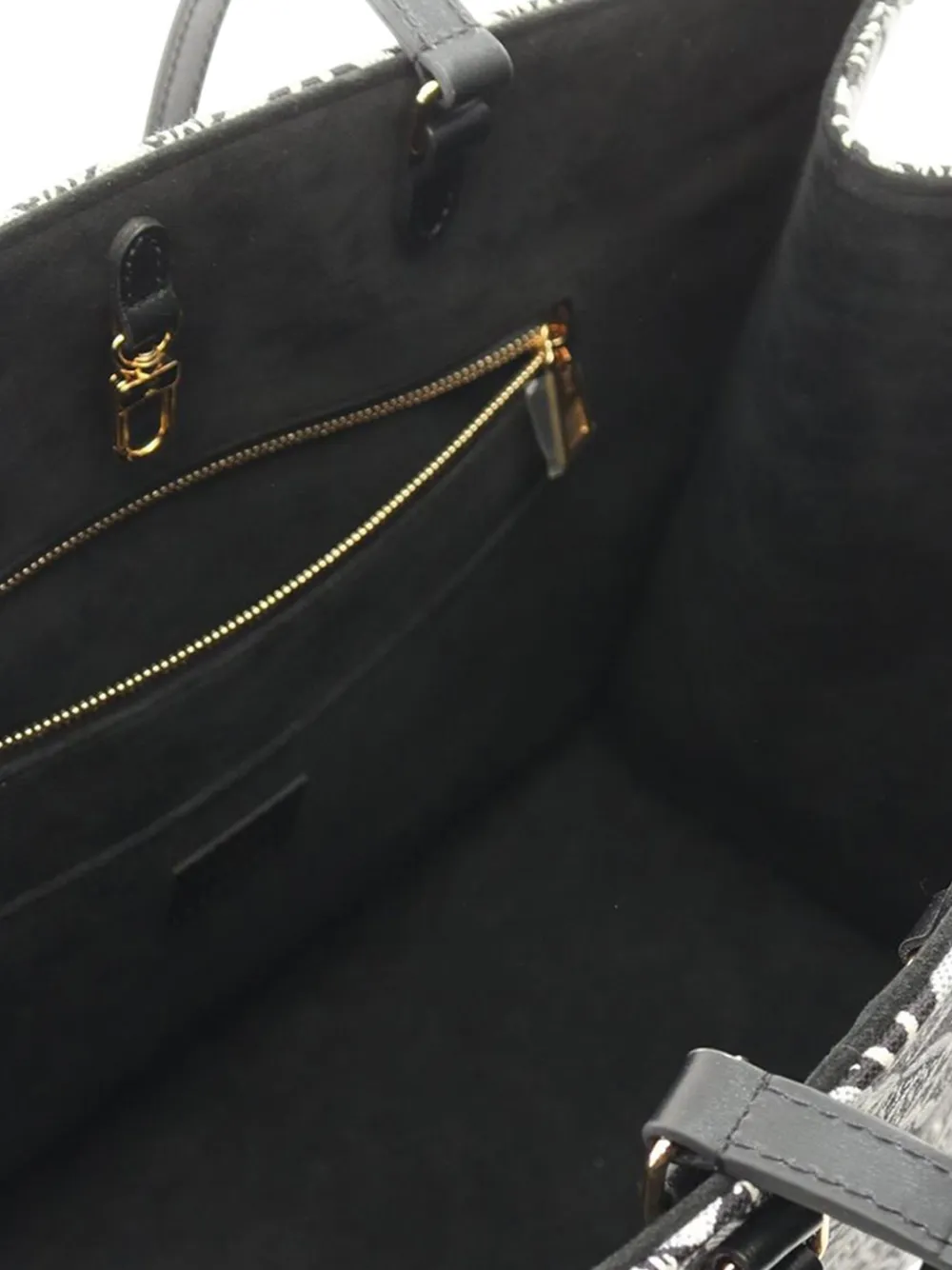 Pre-owned Louis Vuitton 2021-2025 Monogram Since 1854 Onthego Gm Satchel In Black