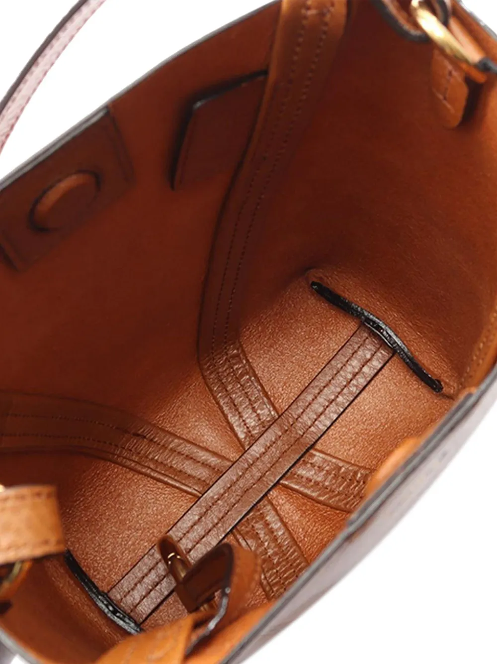 Pre-owned Chloé 2010-2025 Small Grained Calfskin Spin Satchel In Brown