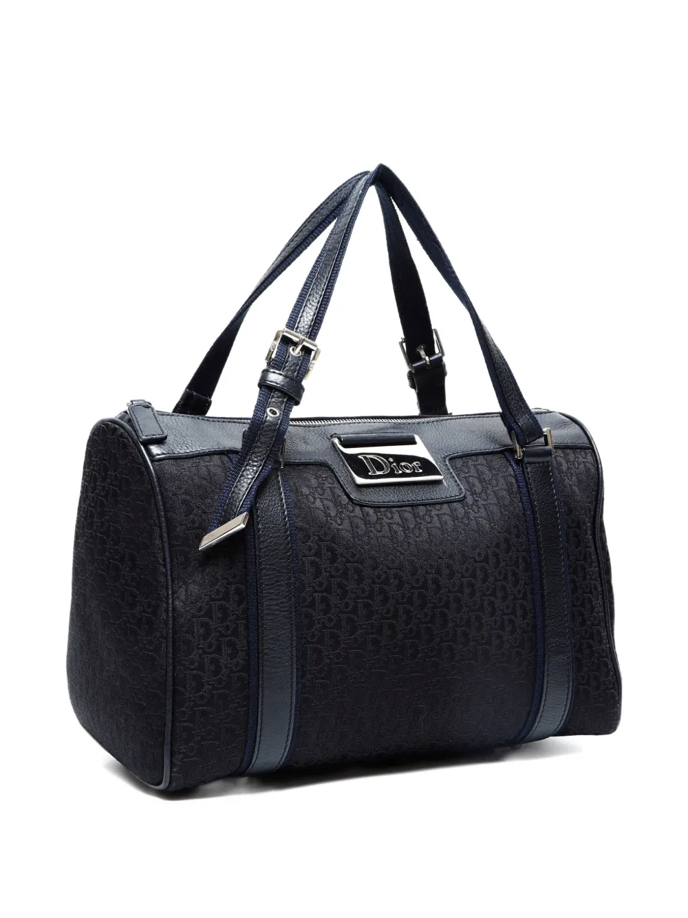 Pre-owned Dior 2005 Trotter Street Chic Tote Bag In Black