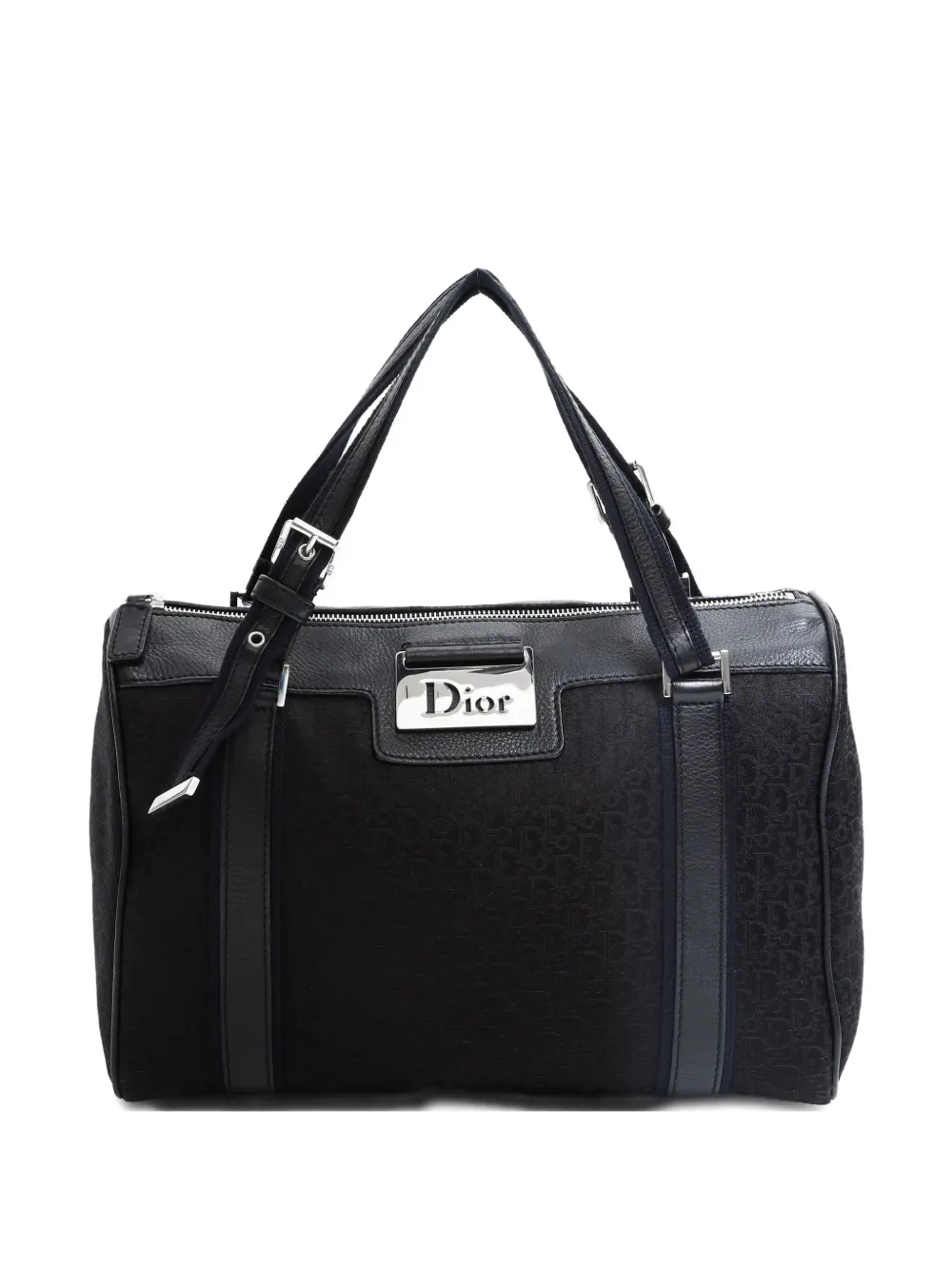 Pre-owned Dior 2005 Trotter Street Chic Tote Bag In Black