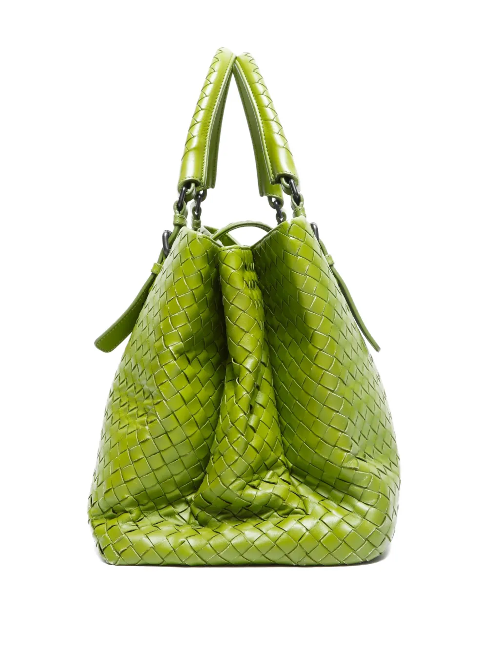 Bottega Veneta Pre-Owned Roma intrecciato shopper Groen