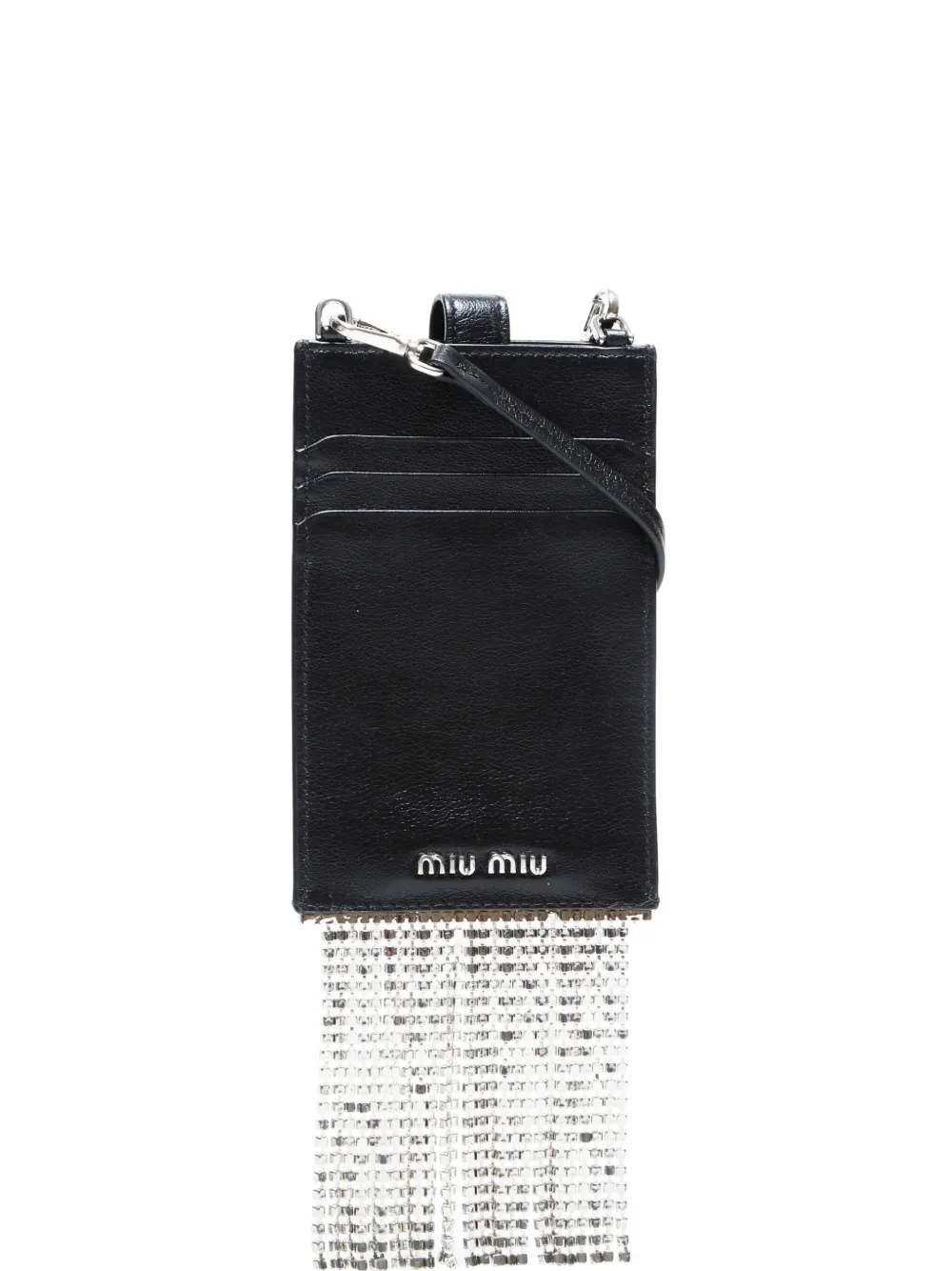 Miu Miu Pre-Owned 2010s crystal phone case | Black | Image 1