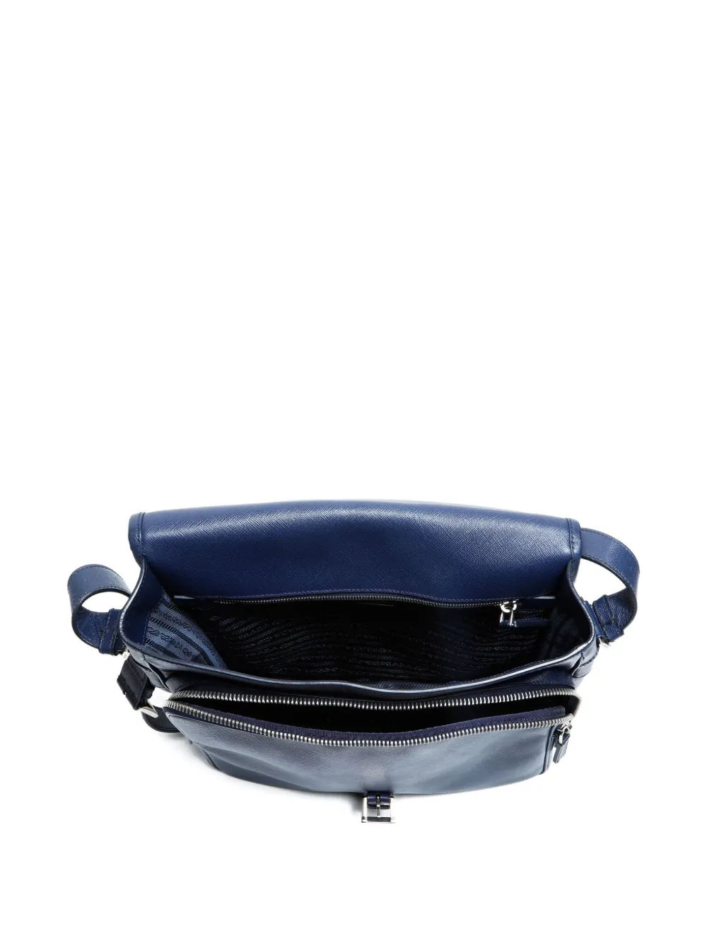Pre-owned Prada 2010-2020s Buckle Shoulderbag In Blue