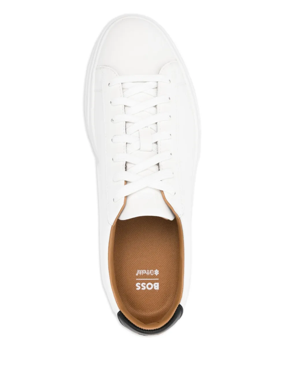 BOSS lace-up sneakers Wit