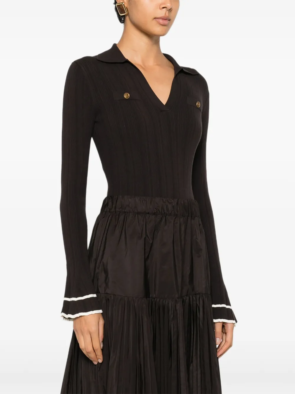 TWINSET Top met V-hals Bruin