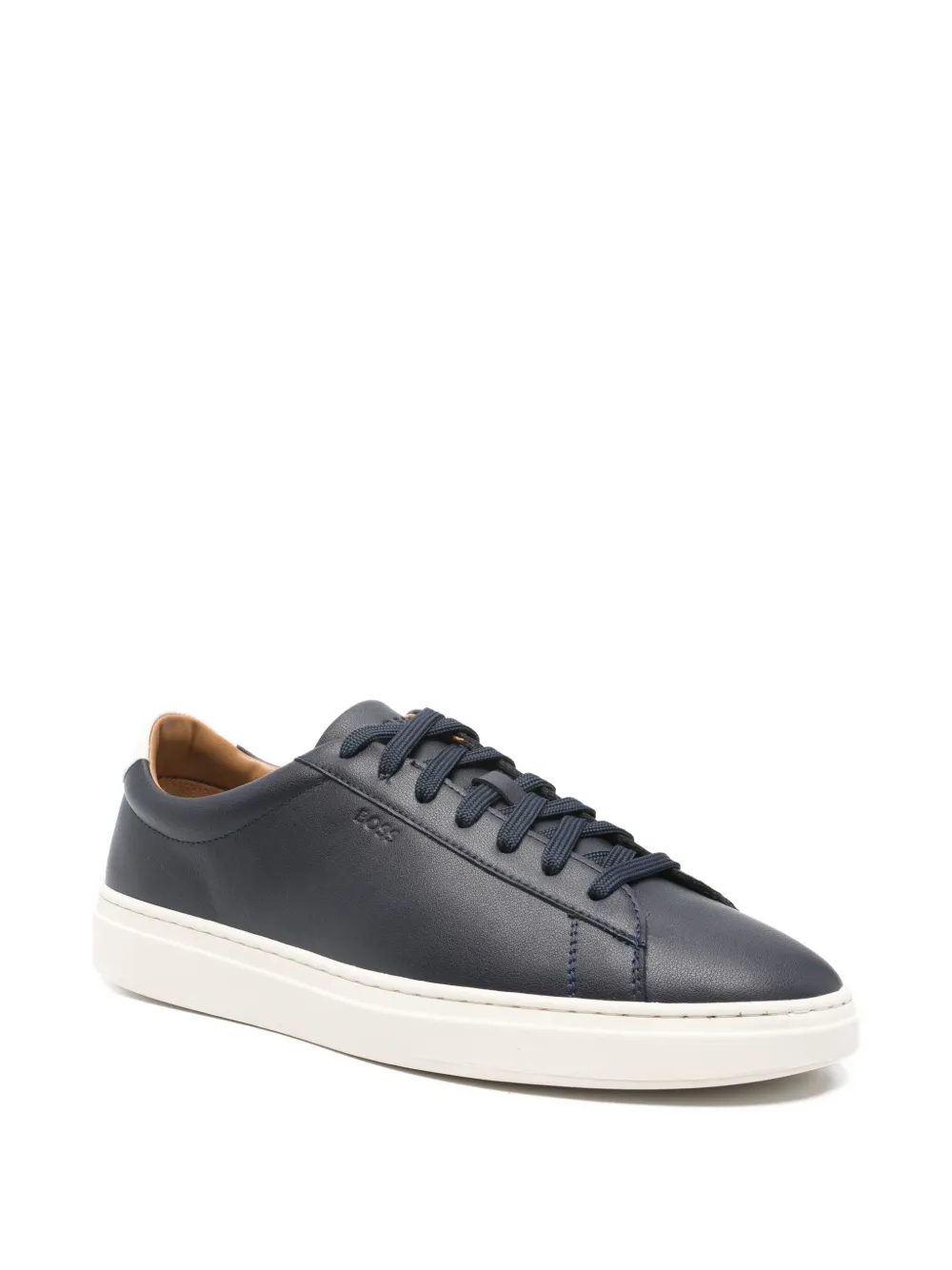 BOSS lace-up sneakers Blauw