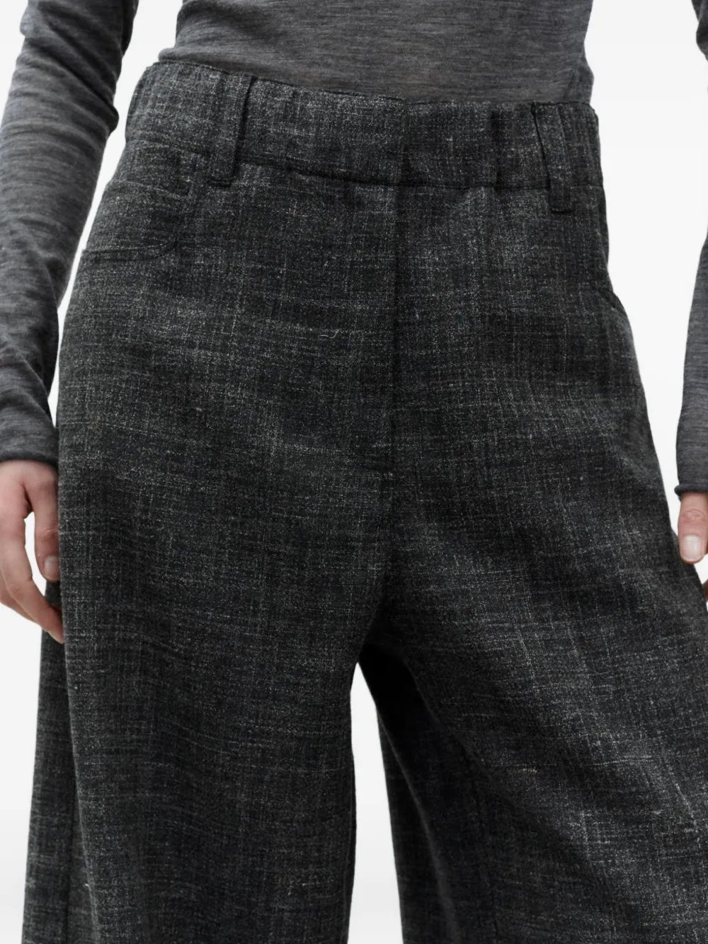 Alysi Broek met elastische tailleband Grijs