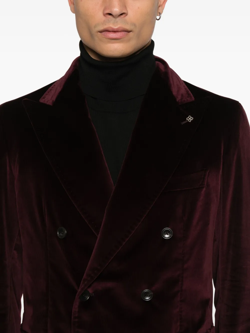 Tagliatore Blazer met dubbele rij knopen Rood