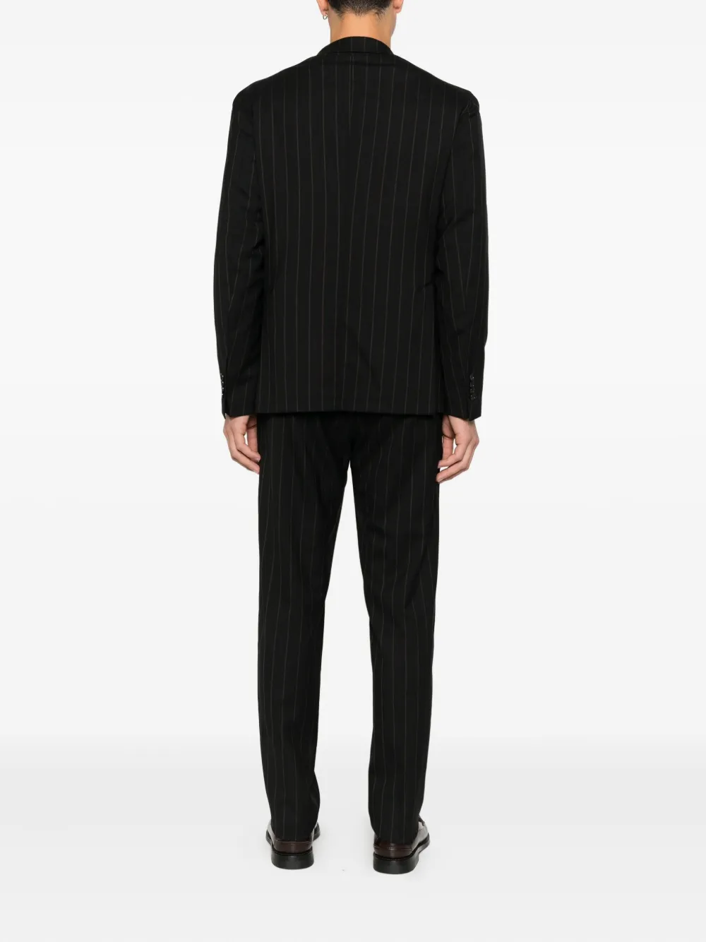 Tagliatore Pak met krijtstreep Zwart