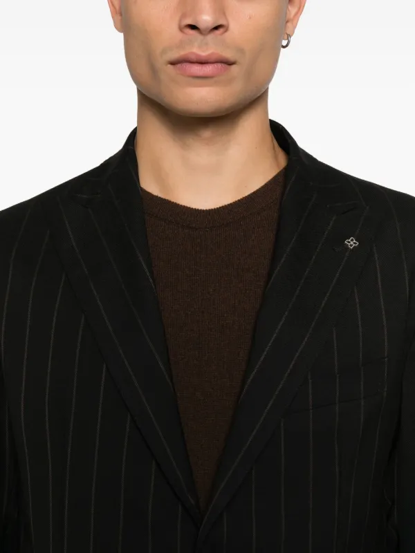 Tagliatore ストライプ スーツ | ブラック | FARFETCH JP