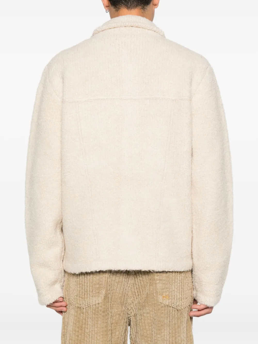 Laneus Shirtjack met knoopsluiting Beige