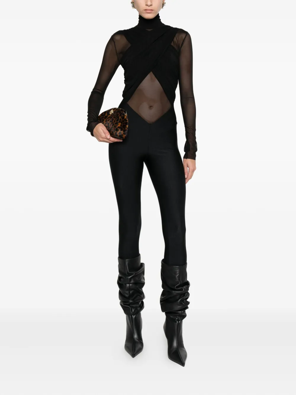 Mazzei mesh-panels jumpsuit - Blauw