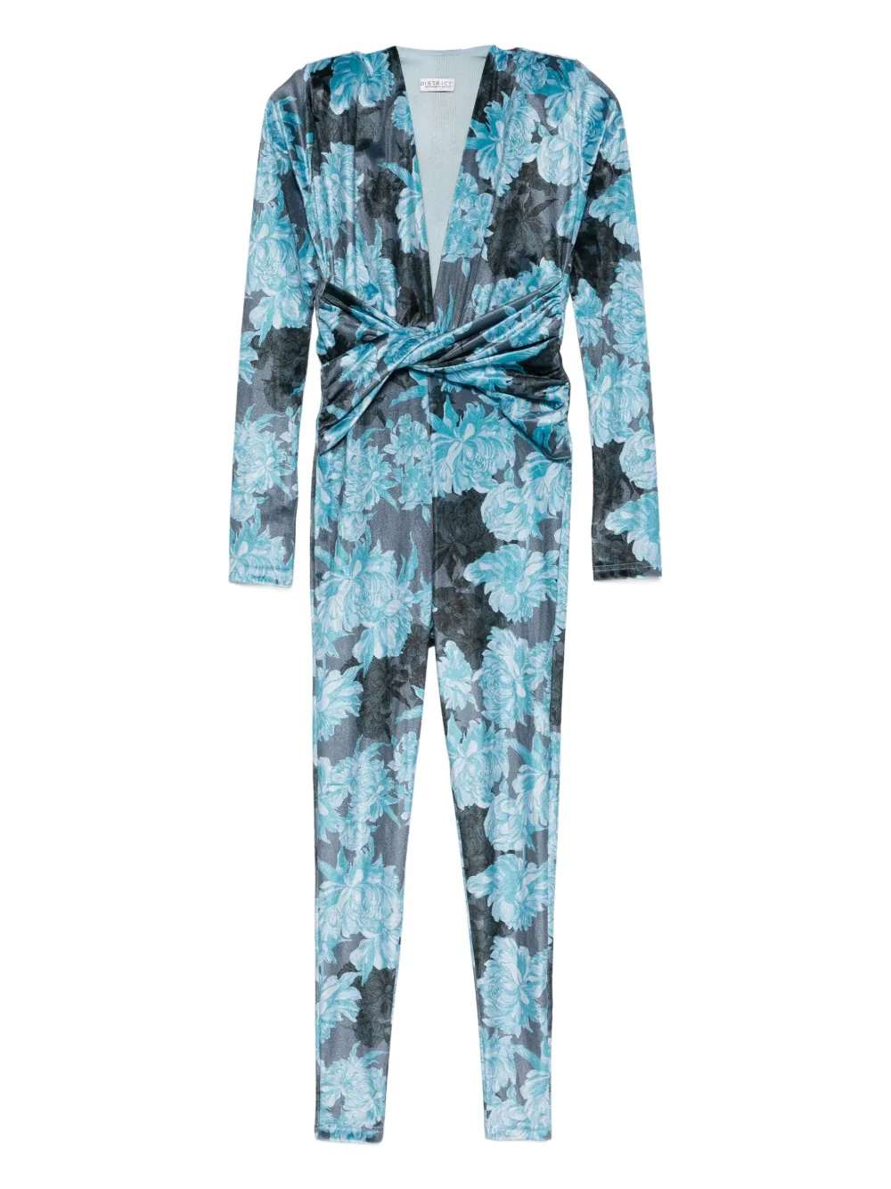 Mazzei floral-print jumpsuit - Blu