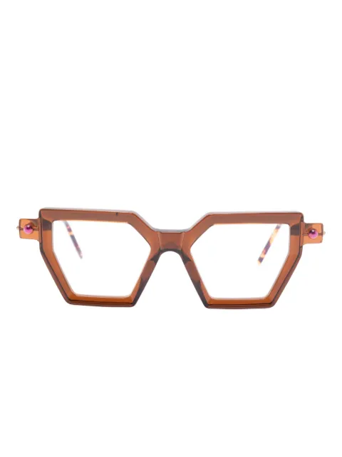 Kuboraum geometric-frame glasses