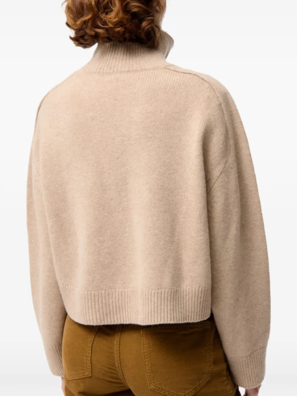 Vanessa Bruno Ballerine gebreide trui met col Beige