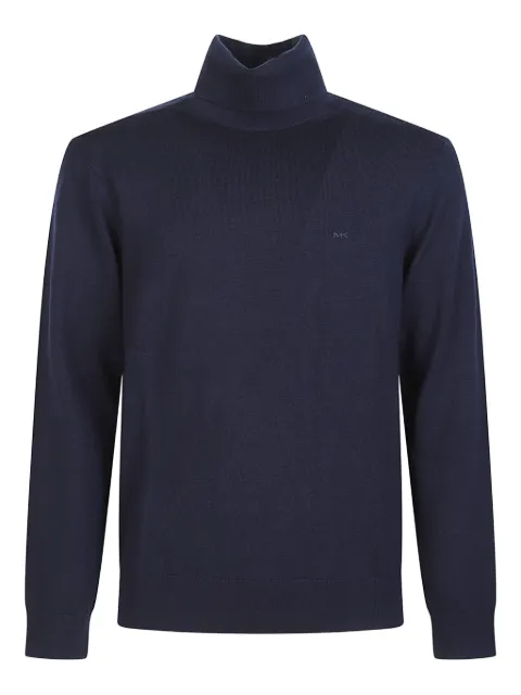 Michael Kors logo-embroidered roll-neck jumper