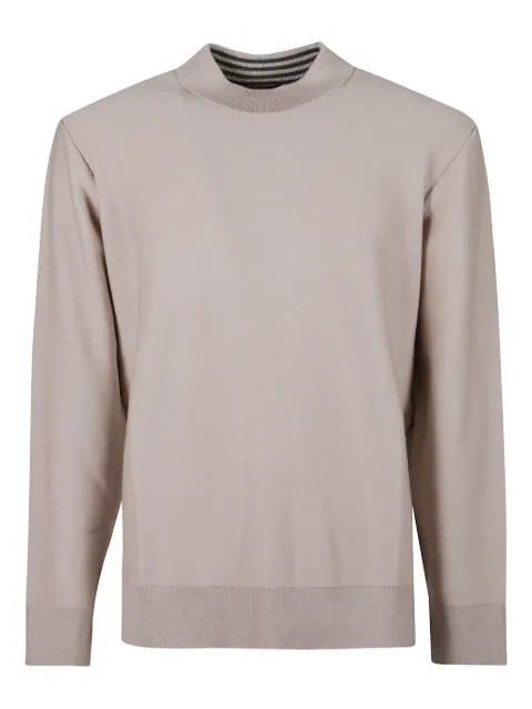 Drumohr striped mock-neck knitwear