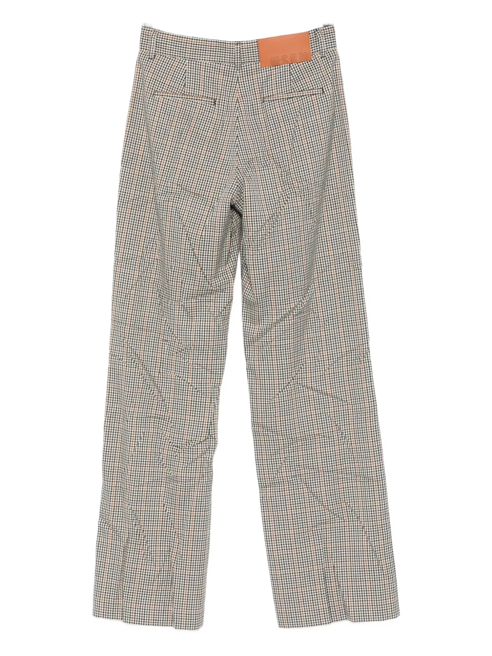 MSGM logo-patch trousers - Beige