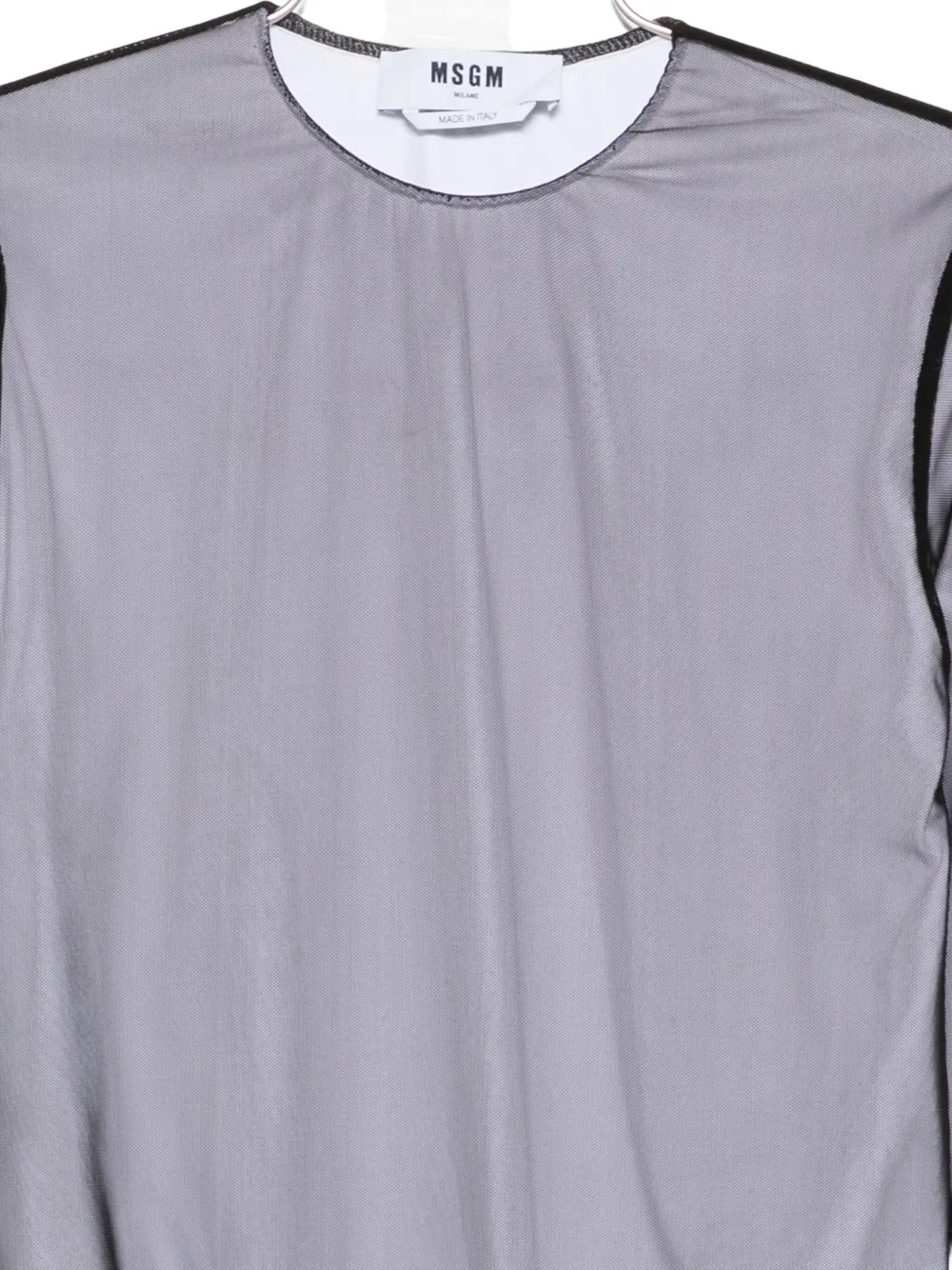 Msgm Layered Top In Black