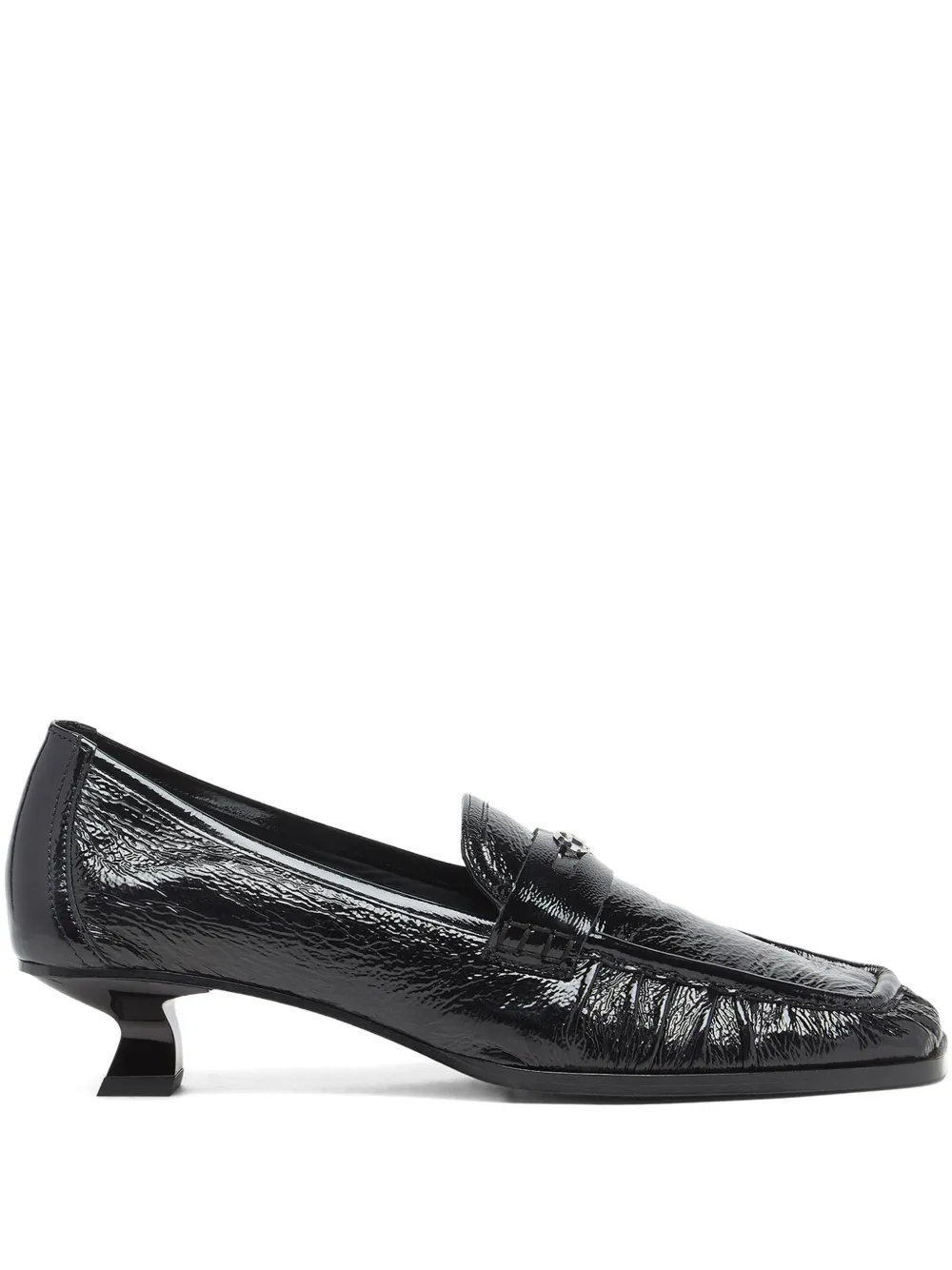 Diesel D-Amber logo heeled pump Zwart