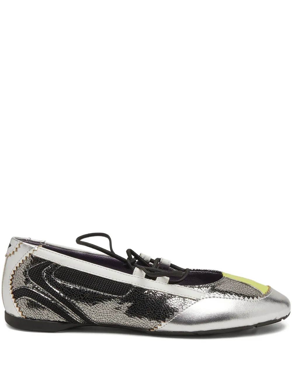 Diesel Ballerine stringate - Argento