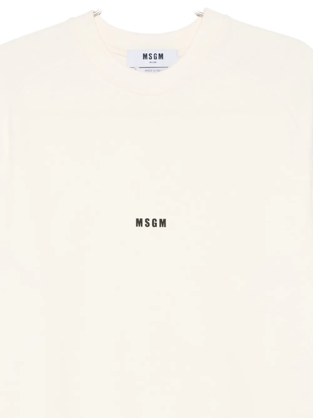 Msgm Cotton Sweatshirt In White