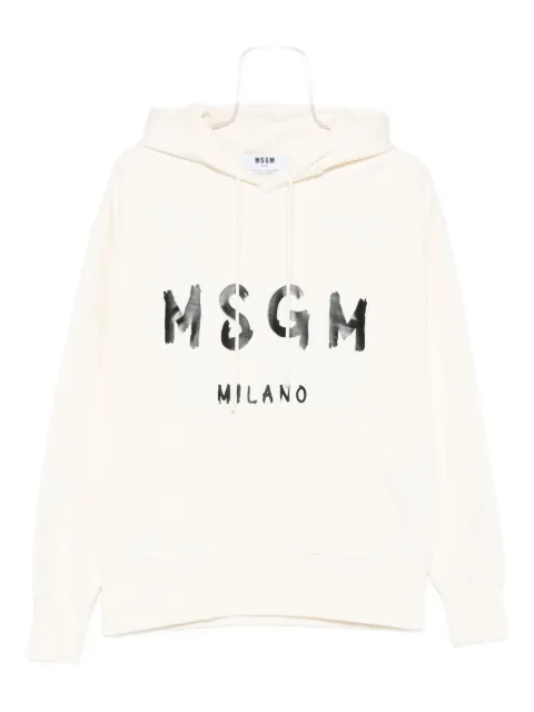 MSGM logo-print hoodie