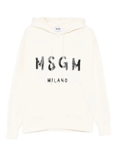 MSGM logo-print hoodie