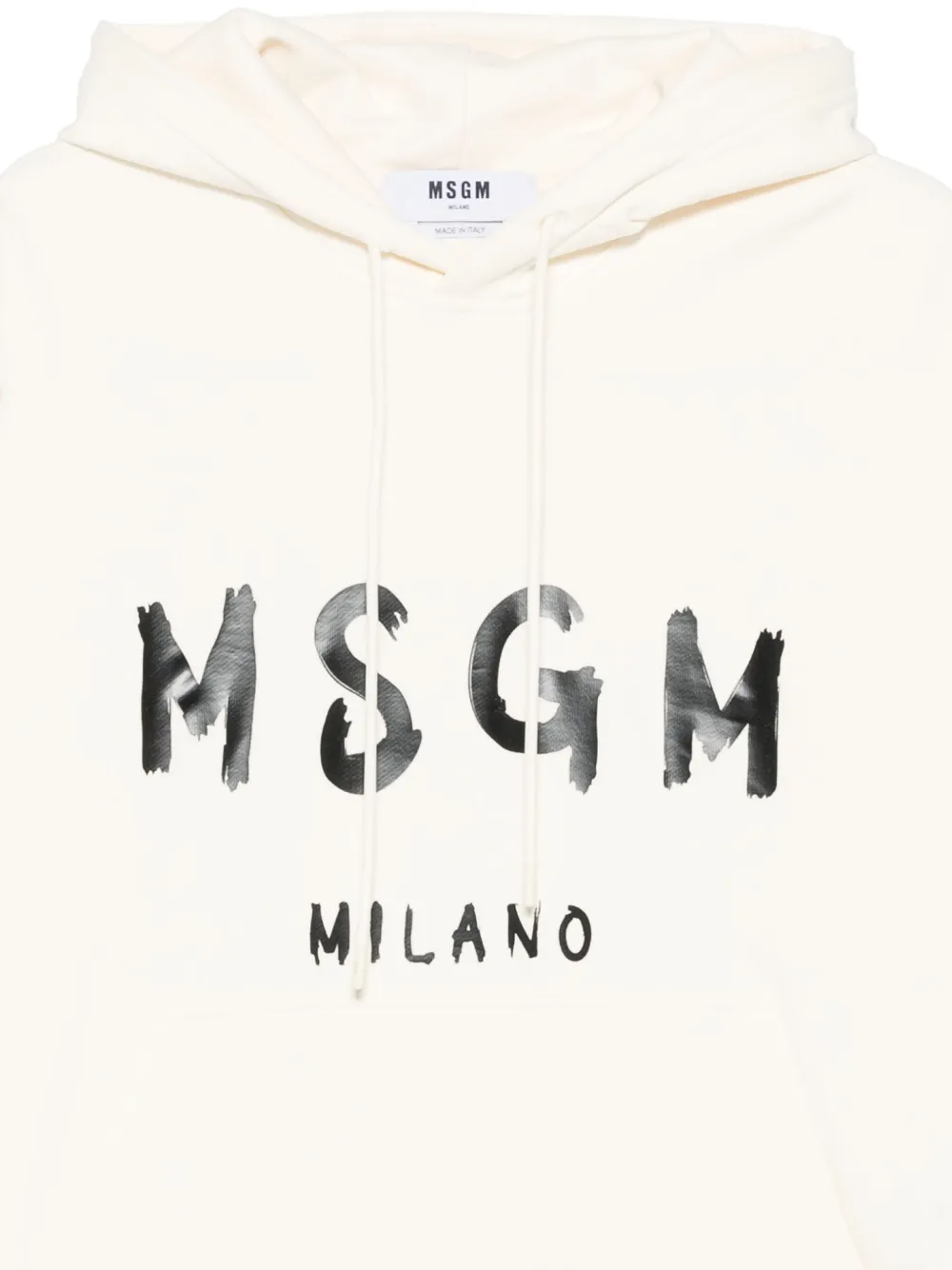 MSGM Hoodie met logoprint Wit