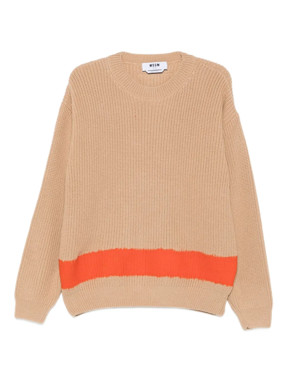 MSGM stripe-detail jumper | Neutrals | Image 1