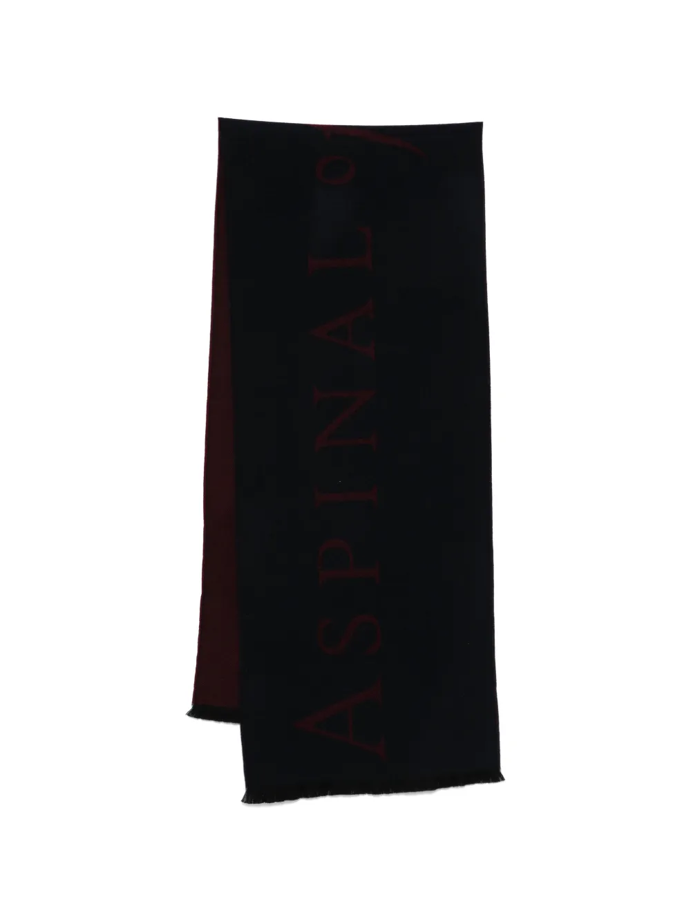 Aspinal Of London bi-colour scarf - Nero