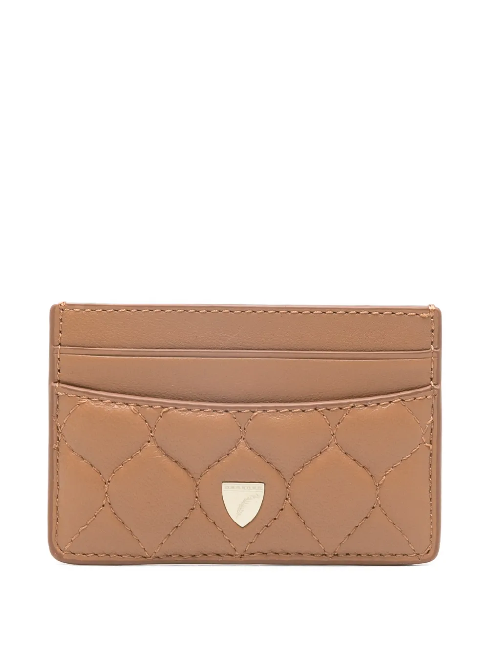 Aspinal Of London top-zip card holder - Toni neutri