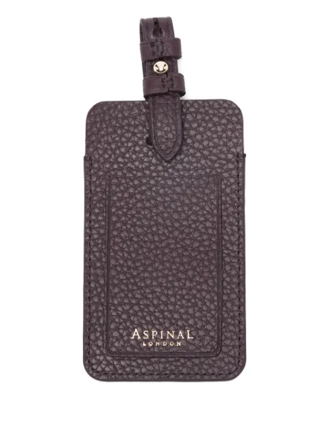 Aspinal Of London leather luggage tag
