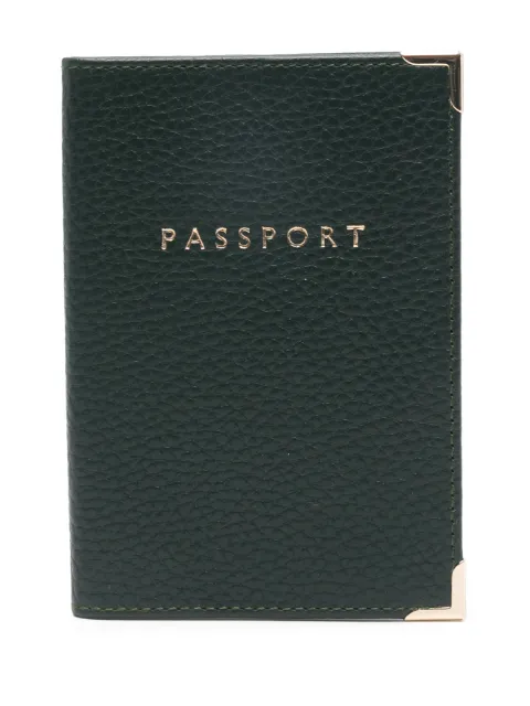 Aspinal Of London pebble passport cover