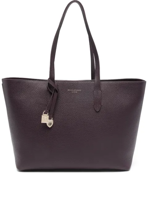 Aspinal Of London shield charm east west tote