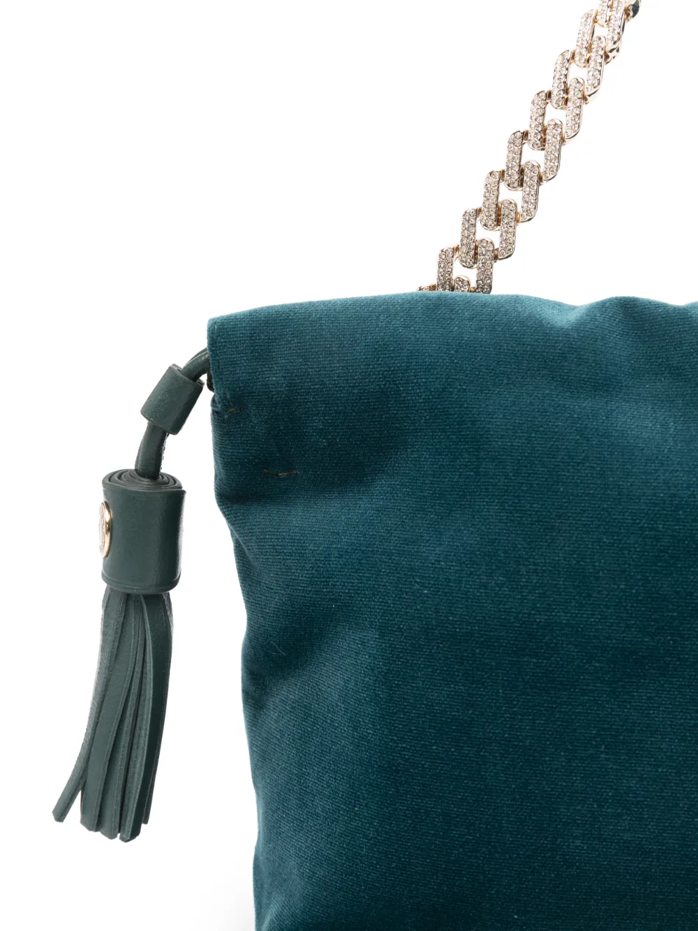 Aspinal Of London Amelia fluwelen shopper Blauw