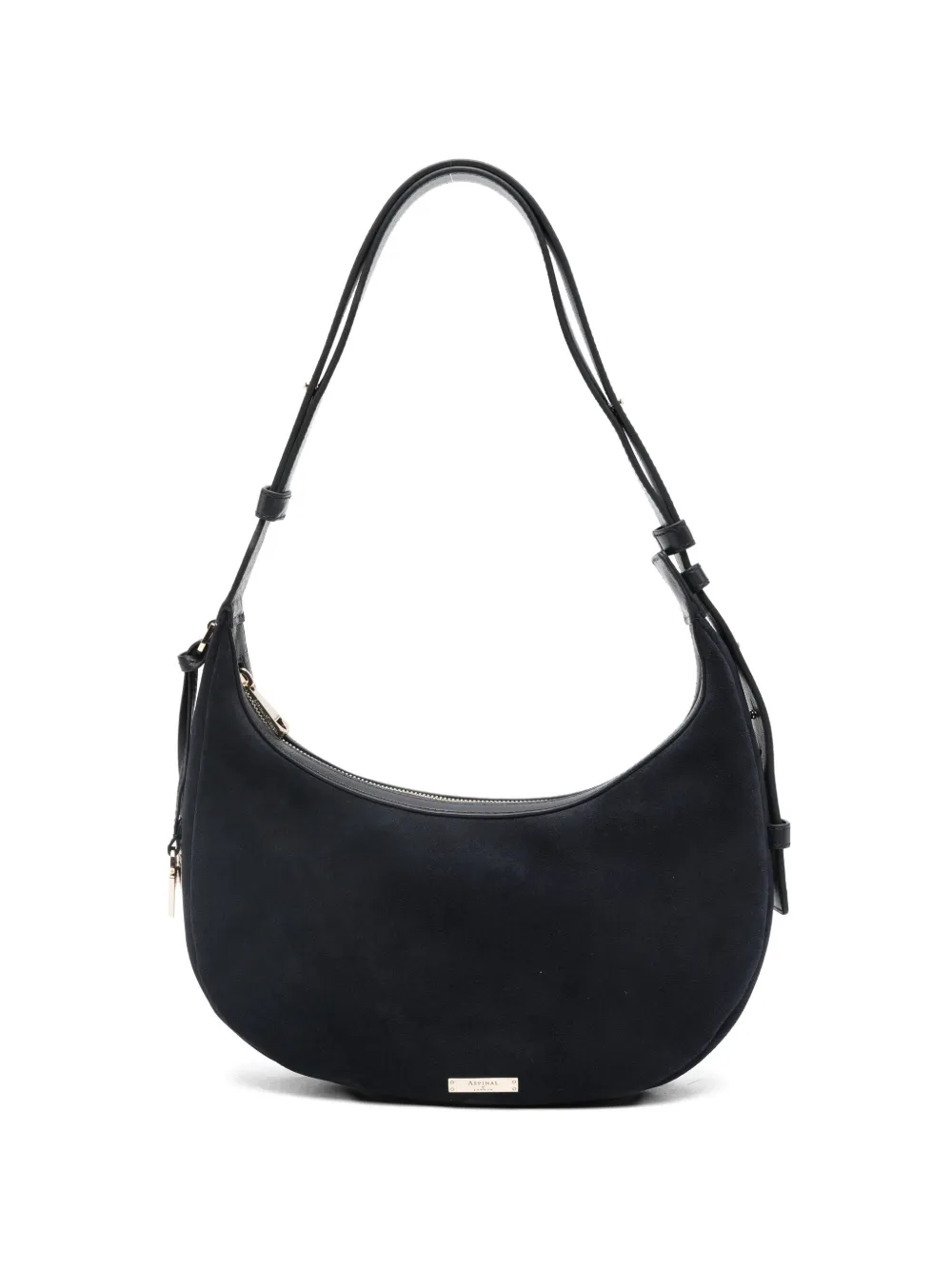 Aspinal Of London Hudson crescent shoulder bag - Blu