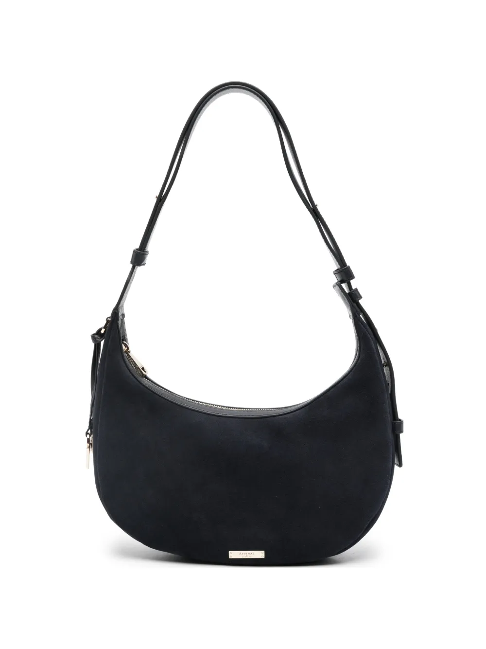 Aspinal Of London Hudson crescent shoulder bag - Blu