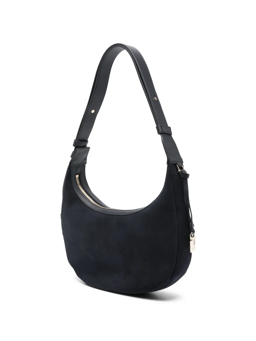 Aspinal Of London Hudson crescent shoulder bag - Blauw