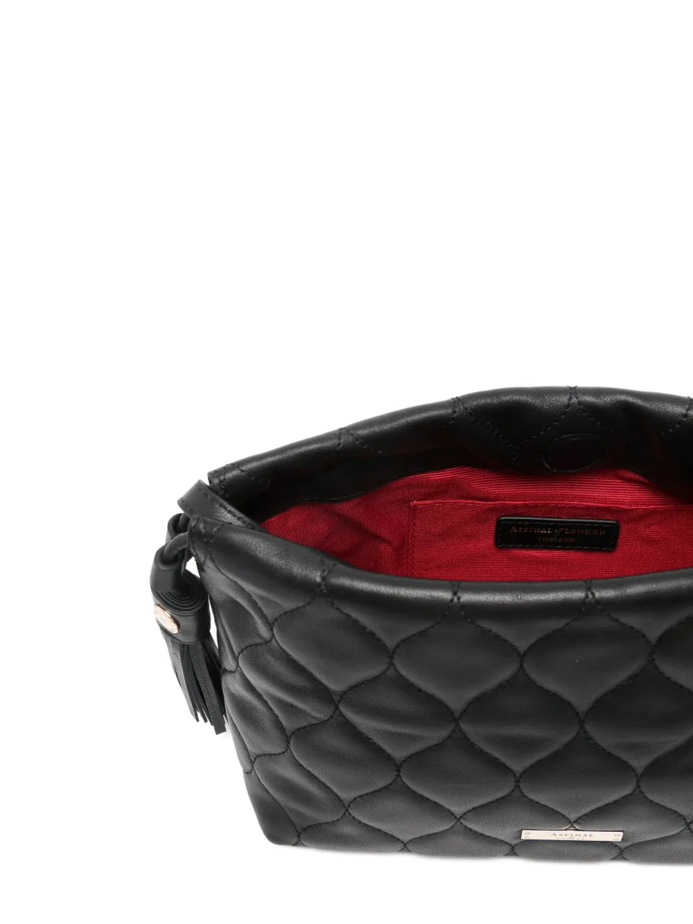 Aspinal Of London Amelia gewatteerde crossbodytas Zwart
