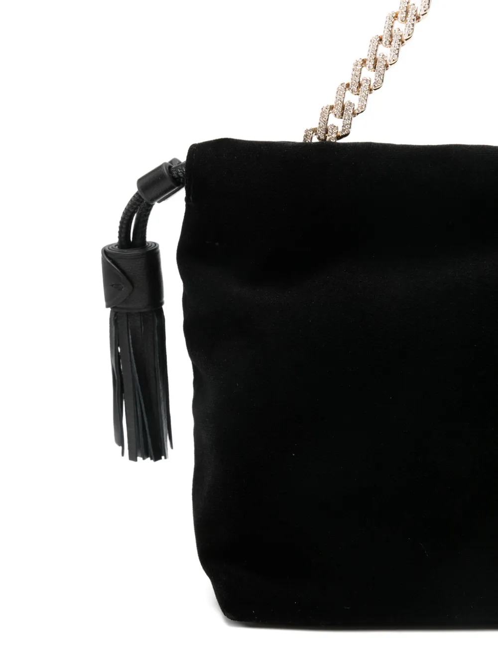 Aspinal Of London Amelia fluwelen shopper Zwart