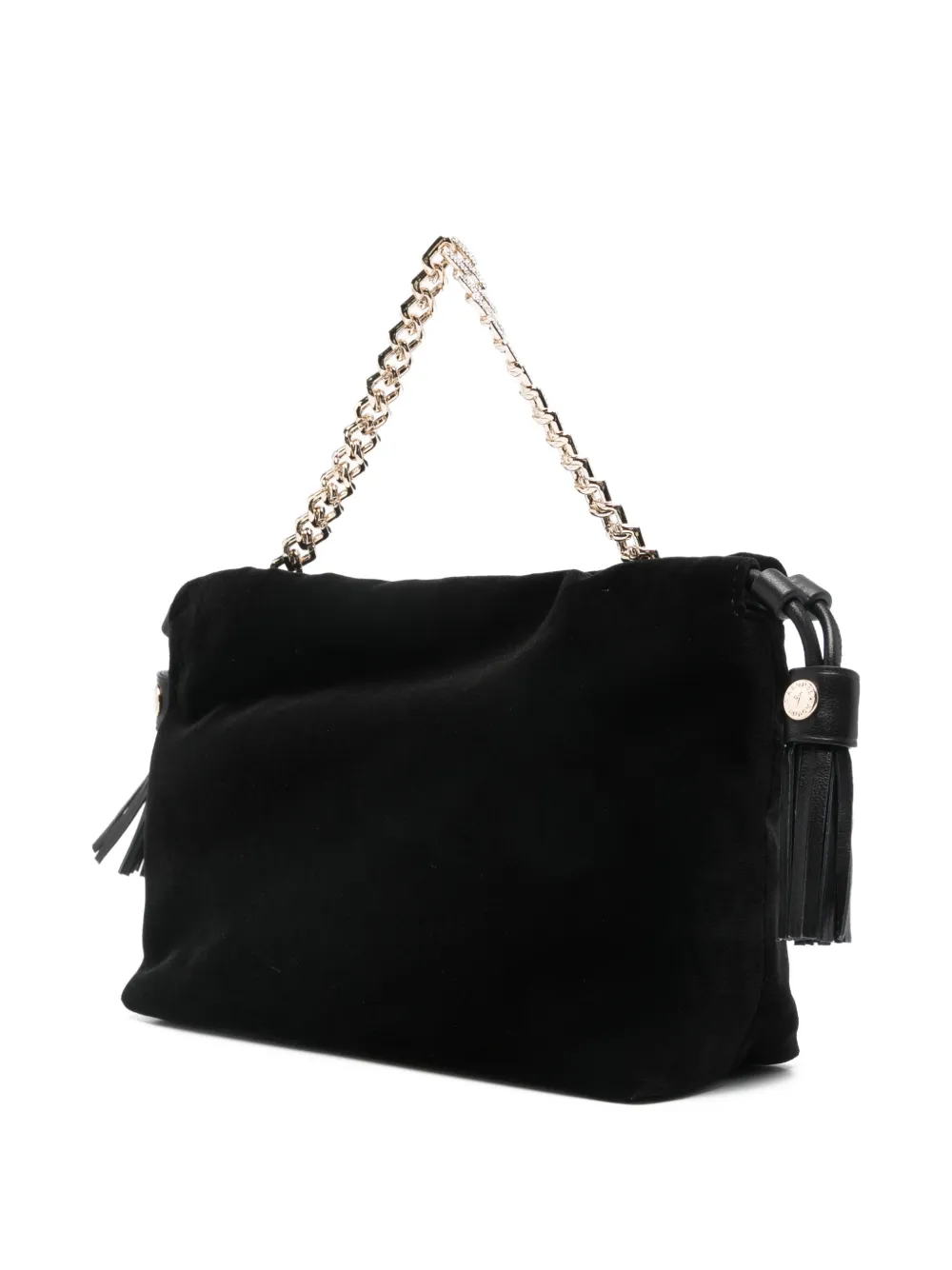 Aspinal Of London Amelia velvet tote bag - Zwart