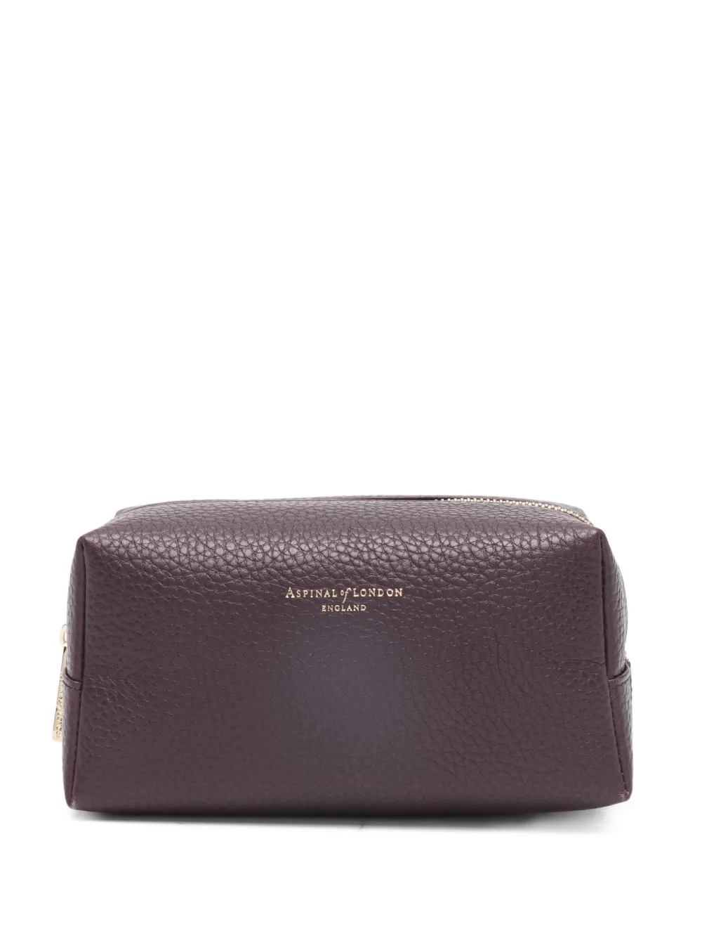 Aspinal Of London London logo-detail makeup bag - Viola