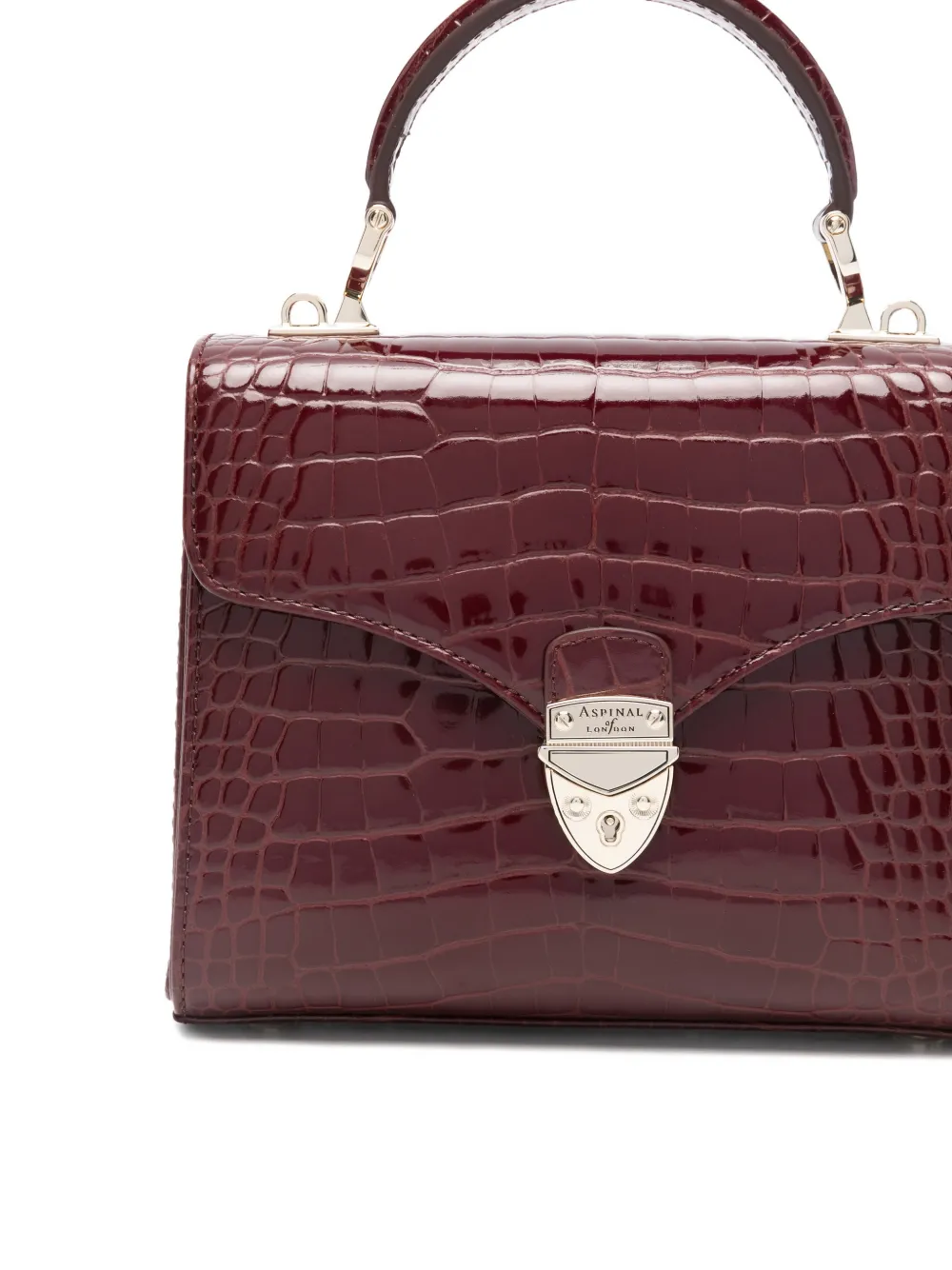 Aspinal Of London Mayfair midi-crossbodytas Rood