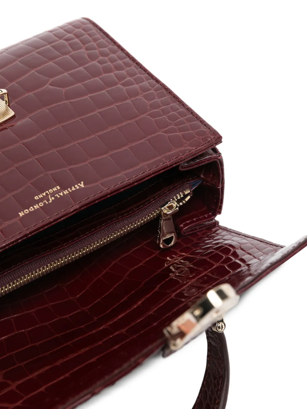 Aspinal Of London Mayfair midi-crossbodytas Rood