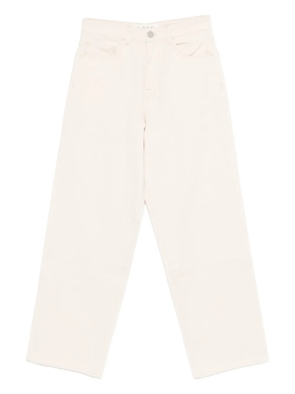 Rohe Five-pocket Cotton Trousers In Neutral
