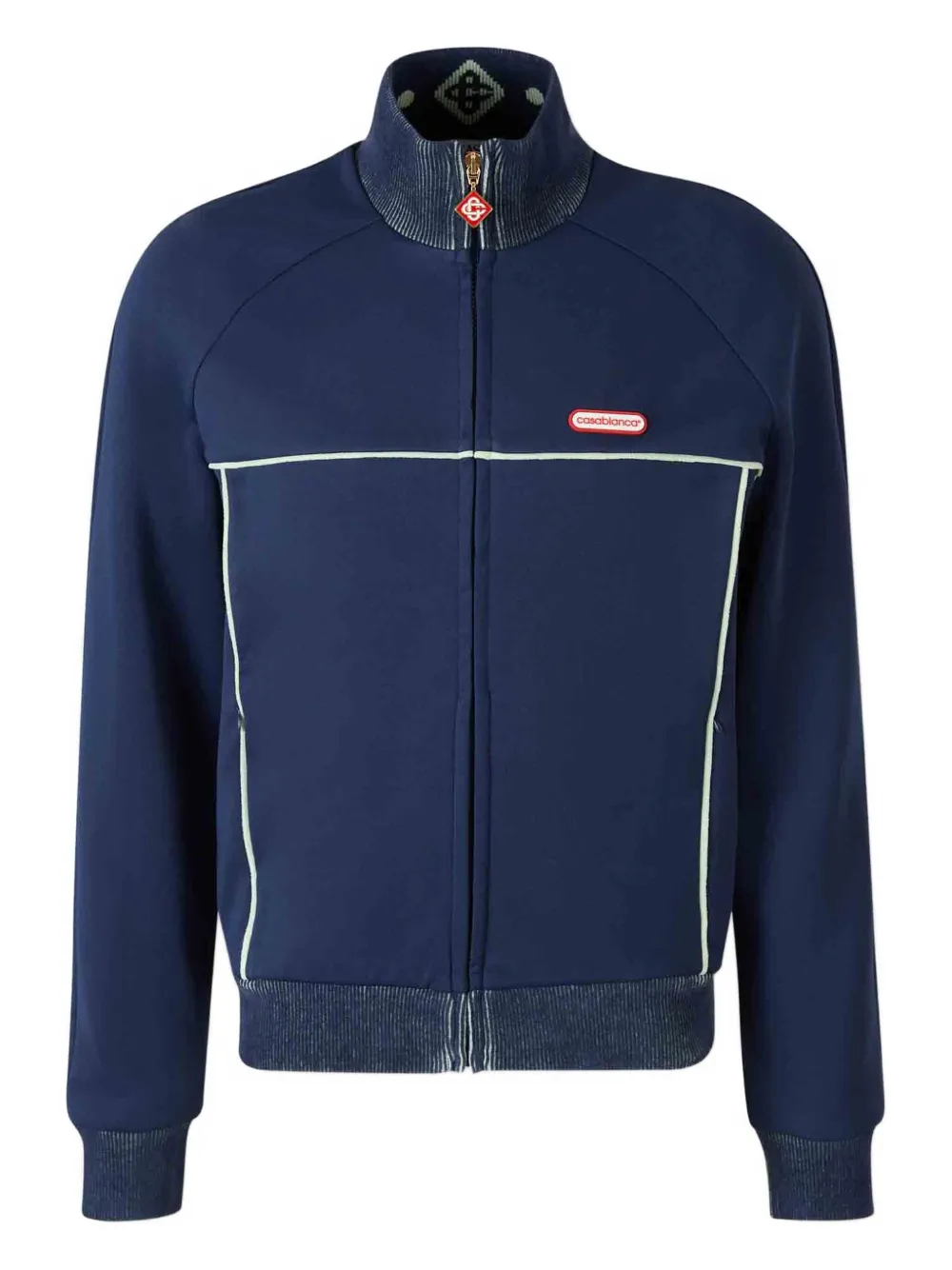 Casablanca sweat zippé à col montant | bleu | Image 1