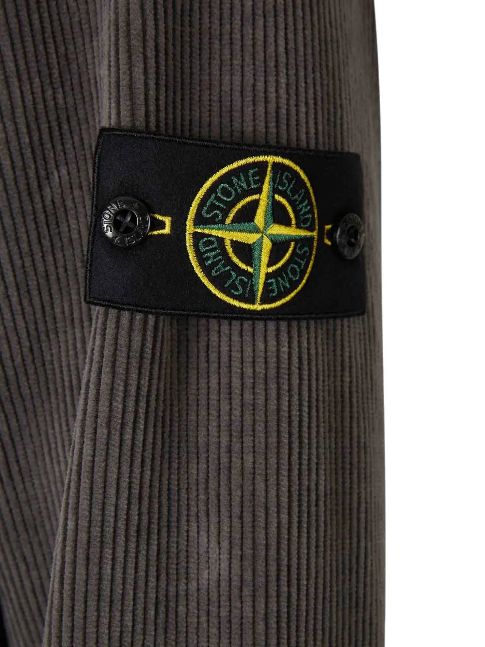 Stone Island Logo-patch Jacket In Gray